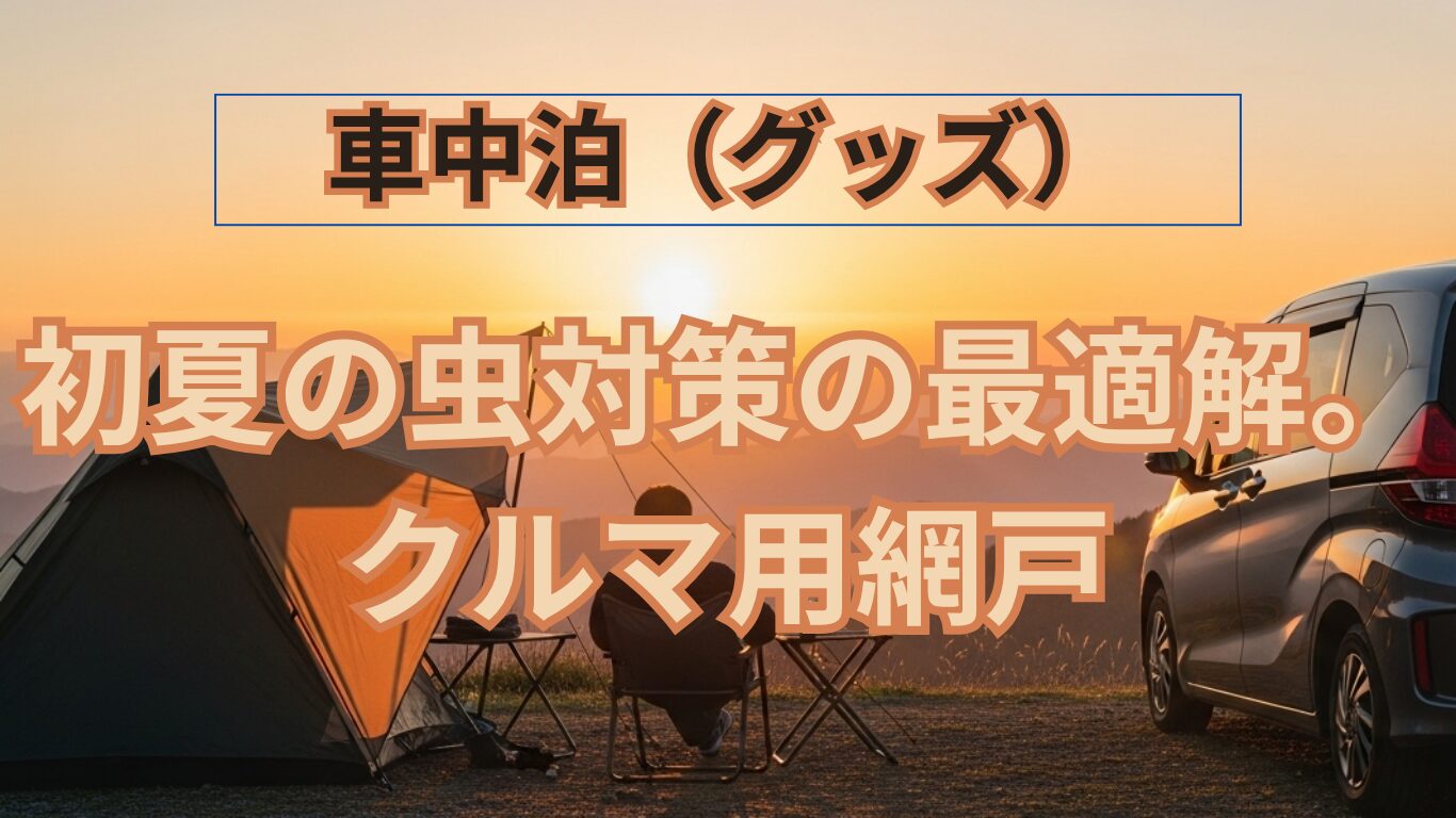 フリードで車中泊｜初夏の虫対策に最適！アイズの網戸「ウィンドーバグ 