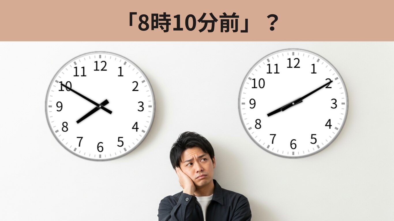8時10分前って何時？
