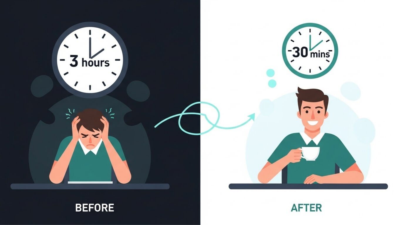 3時間の苦行が、30分の作業に。この変化は衝撃でした