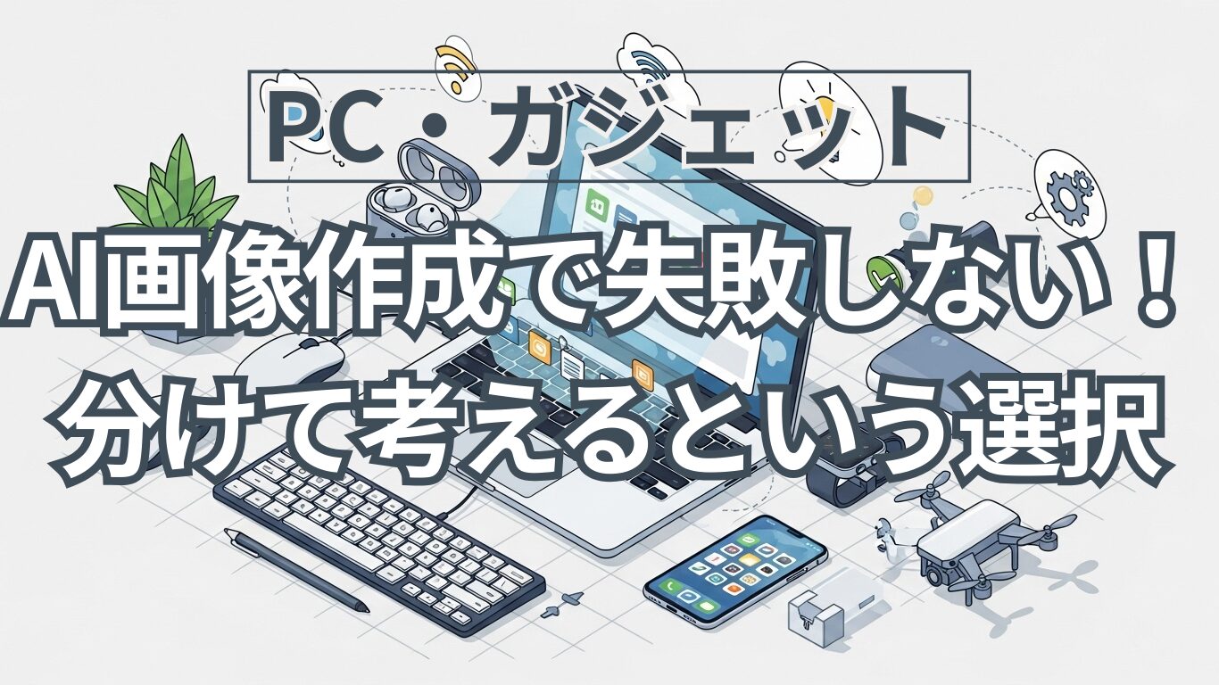 ブログ画像作成が「苦行」だった私が、AIで30分に短縮できた理由 ── 一気にやらない、分けて考えるという選択