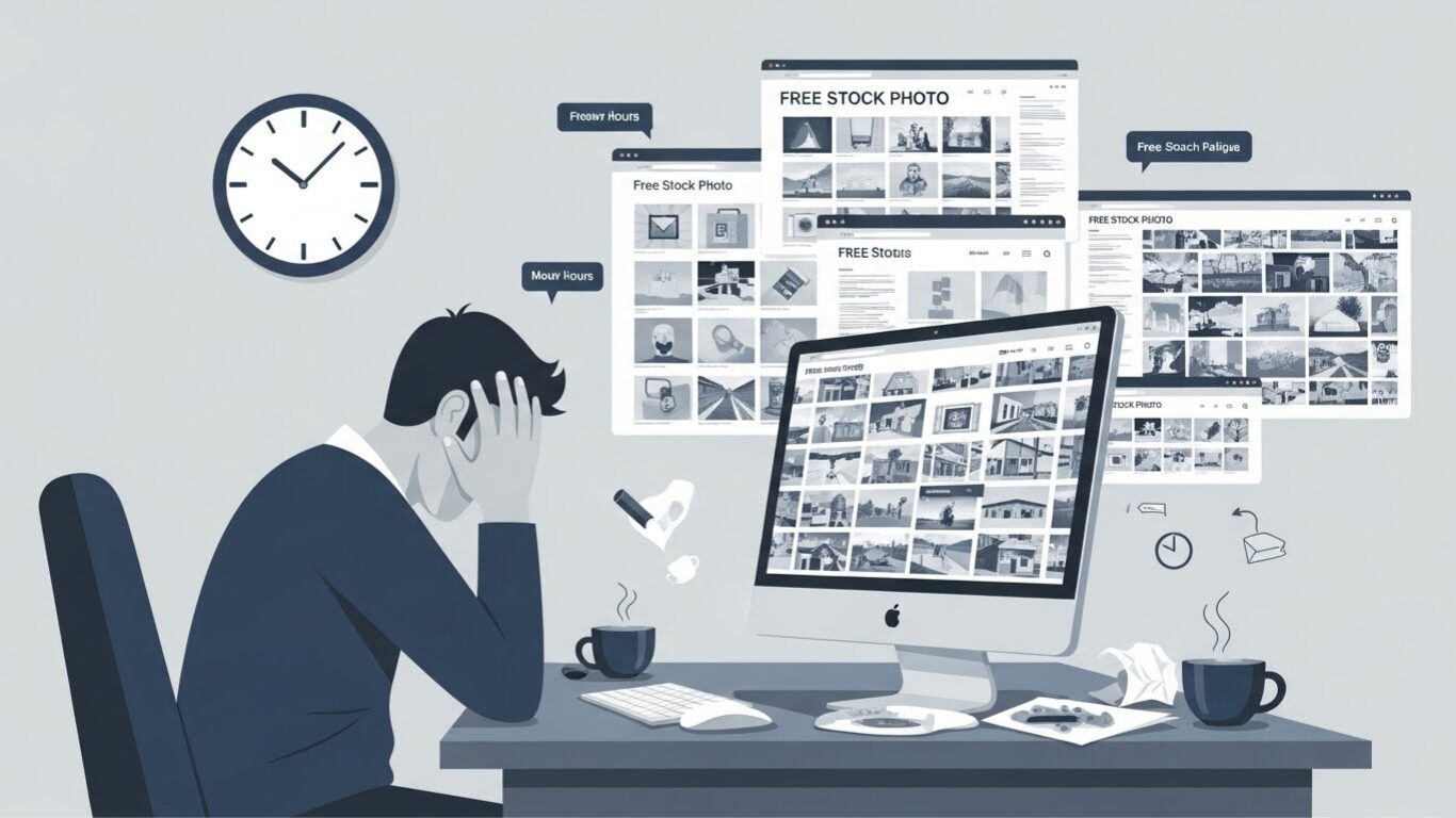 素材サイトを何時間も...。画像選びで1日が終わってしまう、そんな経験ありませんか?