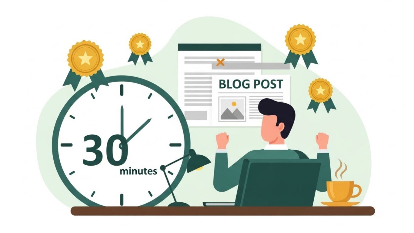 30分で完成、そして笑顔に。「分けて考える」ことで、ブログがまた楽しくなりました