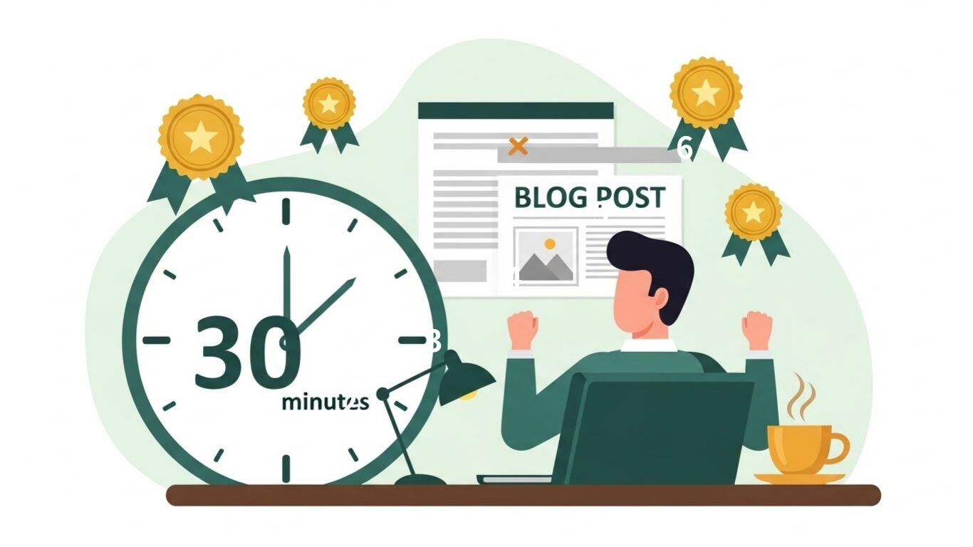 30分で完成、そして笑顔に。「分けて考える」ことで、ブログがまた楽しくなりました