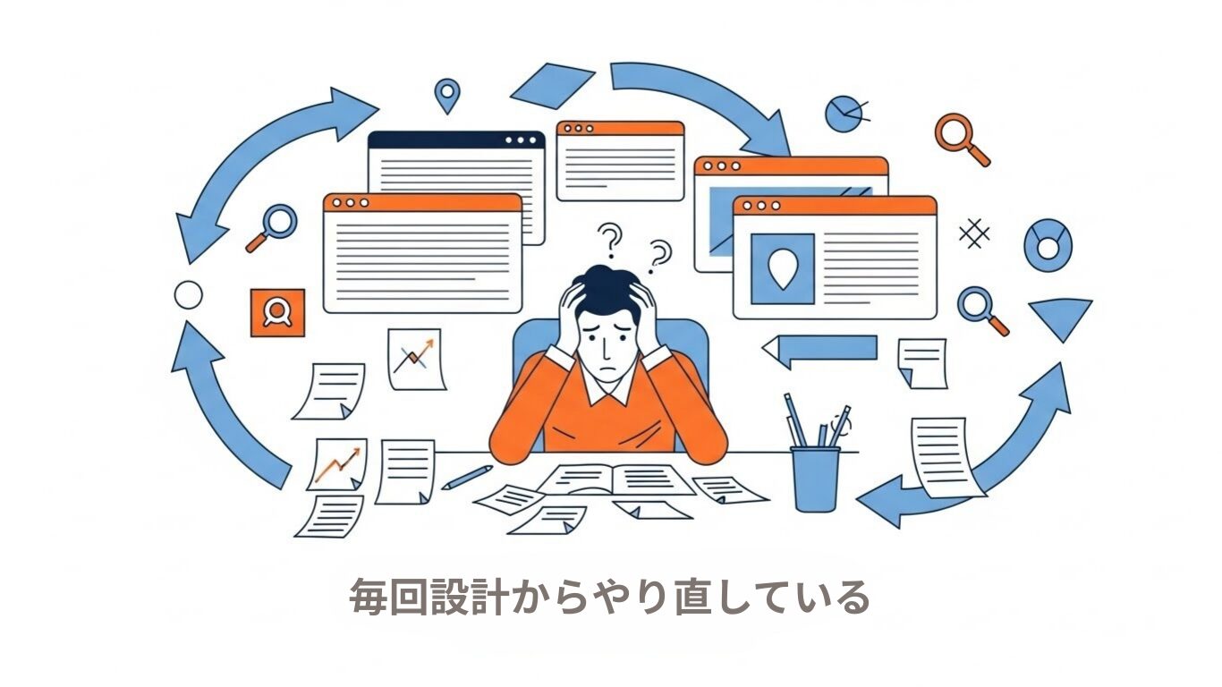 「今回はどのAIを...?」毎回、設計からやり直している状態だったんです