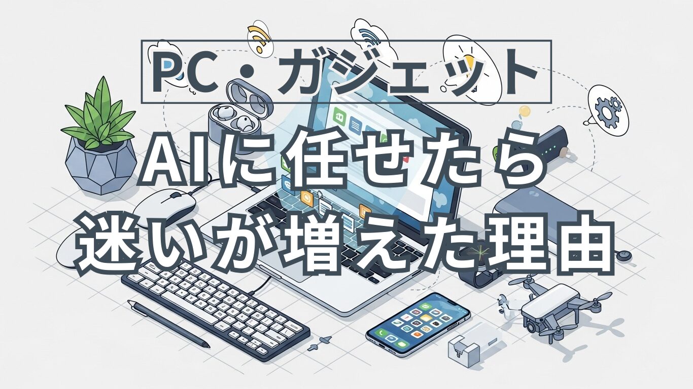 AIに任せたはずなのに、なぜか余計に迷ってしまう