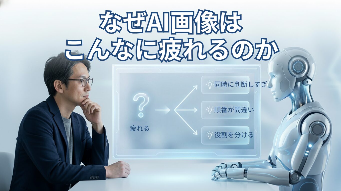 AI画像生成が疲れる理由｜センスではなく「順番」が原因だった