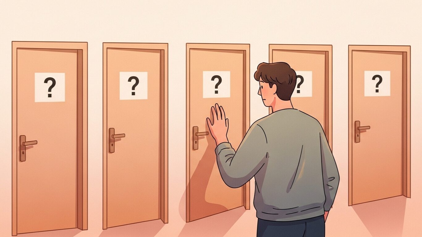 完璧な正解を求めて、どの道も選べない人物