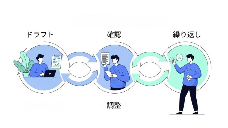 仮で出す→見る→調整する、軽やかに回るサイクル