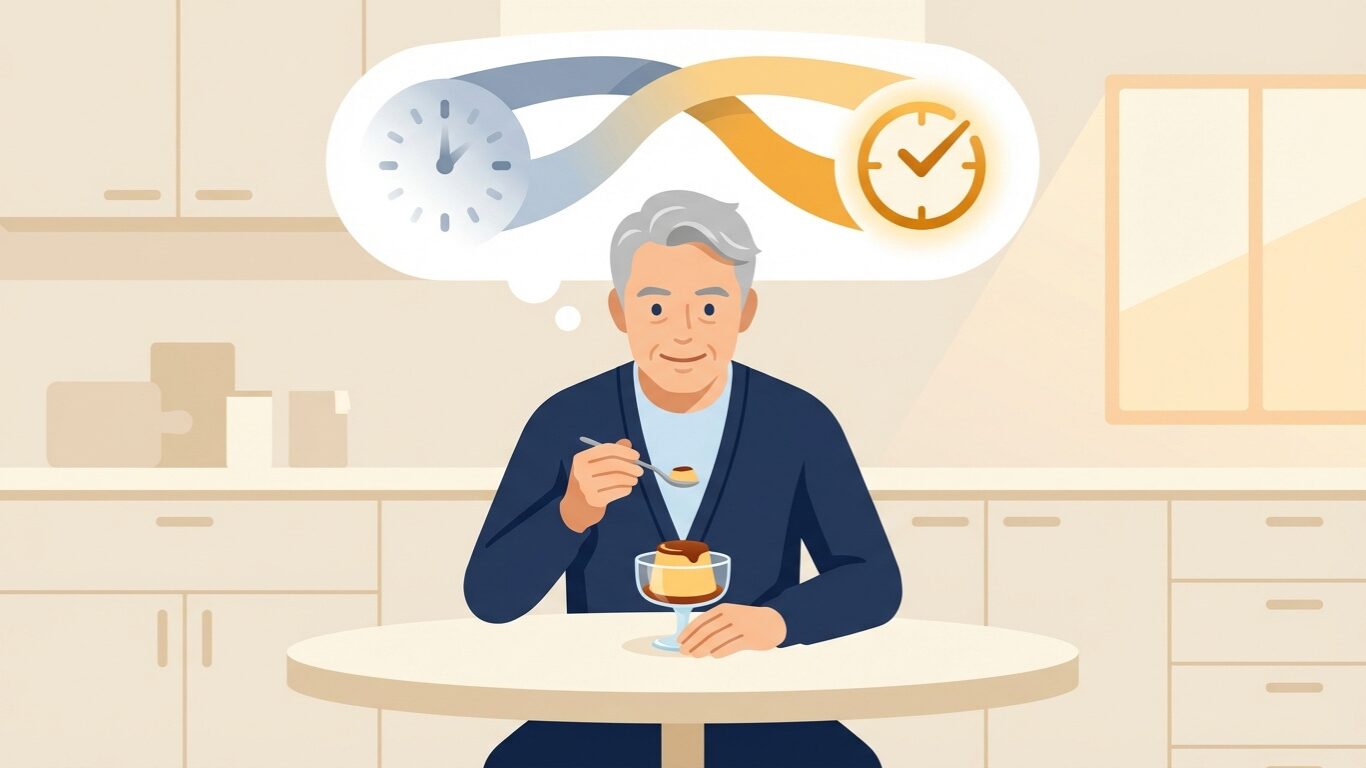 先送りをやめる決断は、言葉にした瞬間に生まれた。このプリン、いま食べるか？