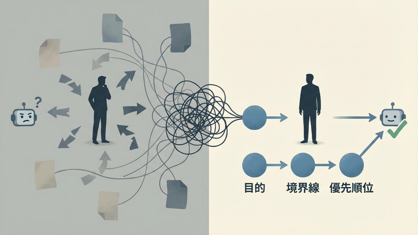 3つの軸が整うと、AIは迷わなくなる