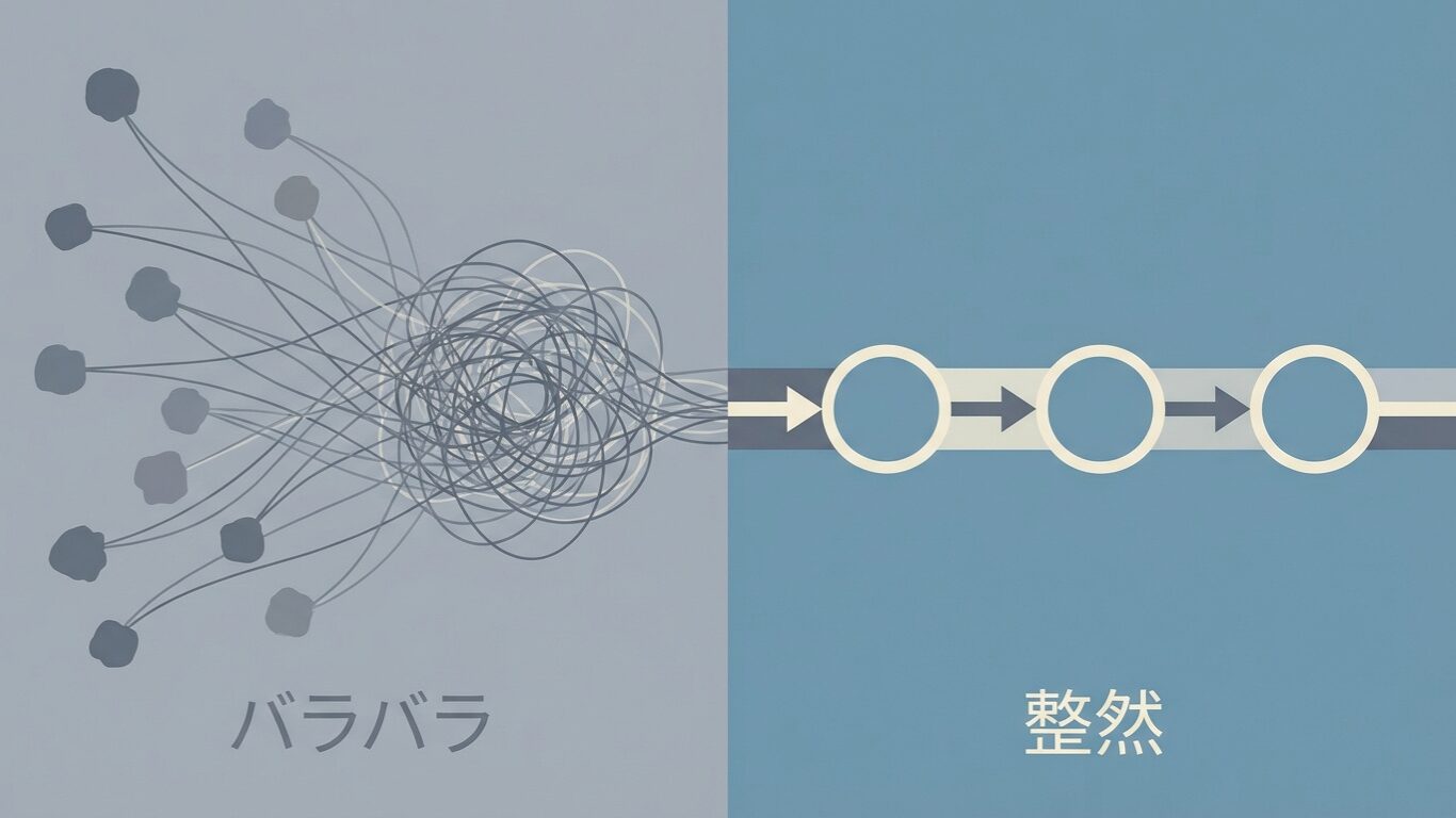 渡し方の形が、そのまま結果の形になる