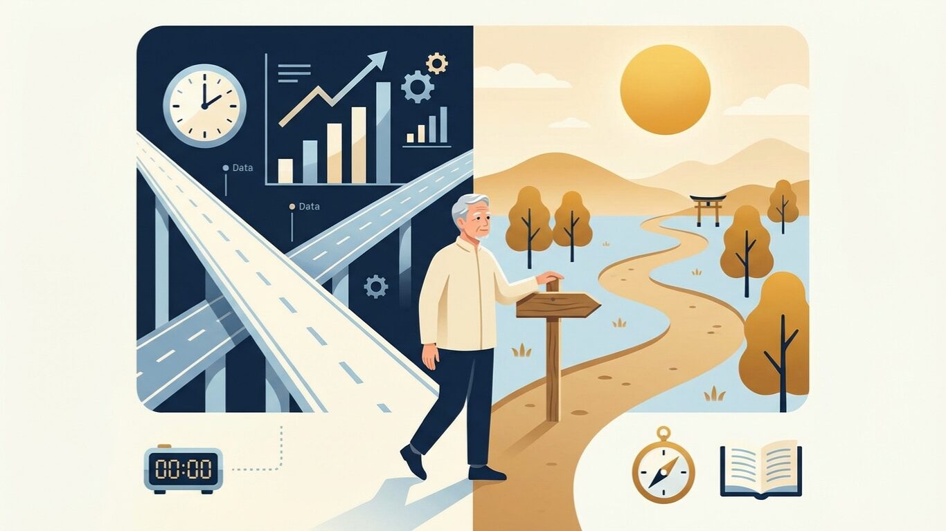 効率が正義だった現役時代から、納得を選ぶ定年後へ。この転換こそが再構築の本質だった