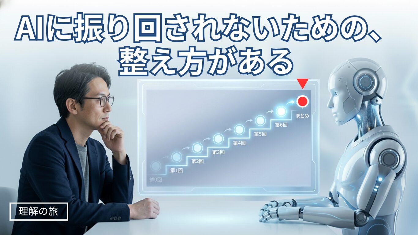 AI思考設計「理解の旅」全6回まとめ｜AIに振り回されないための考え方ガイド