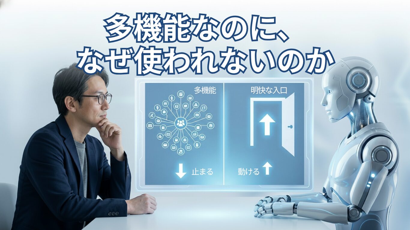 多機能が使われない理由――iPhoneがガラケーに勝った構造と、AI活用の本質