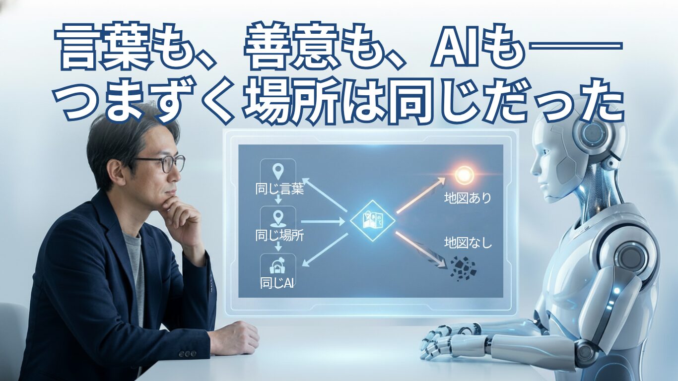 言葉も、善意も、AIも——伝わらない理由はいつも同じだった