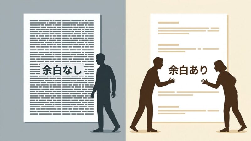 余白が、読者の共鳴する場所になる