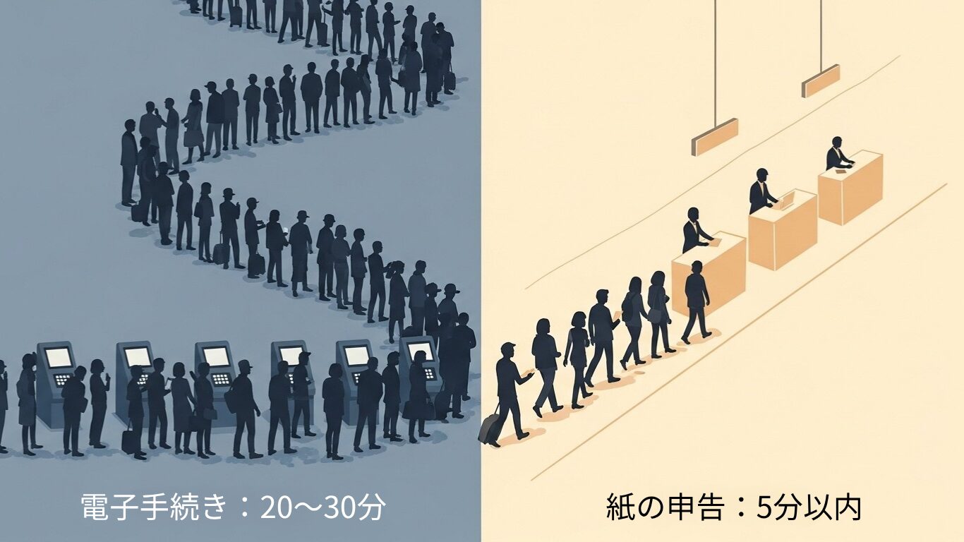 電子化したのに、逆に遅くなった