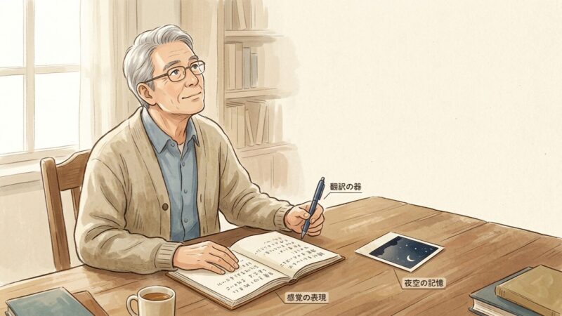 言語化とは翻訳だ。感覚を壊さず言葉の器に移し替える