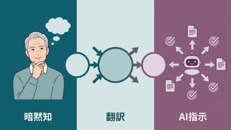 暗黙知をAIに渡す唯一の道は、翻訳する技術にある