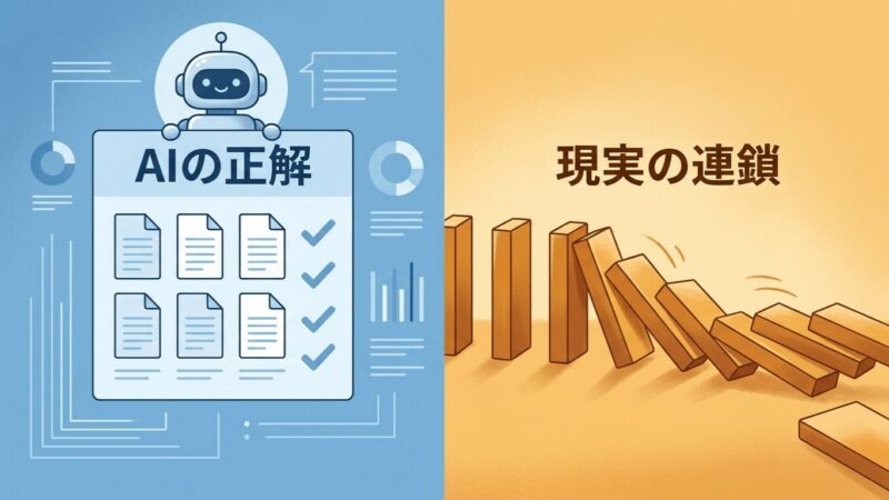 AIの正解が、現実の複雑な連鎖を見落とす