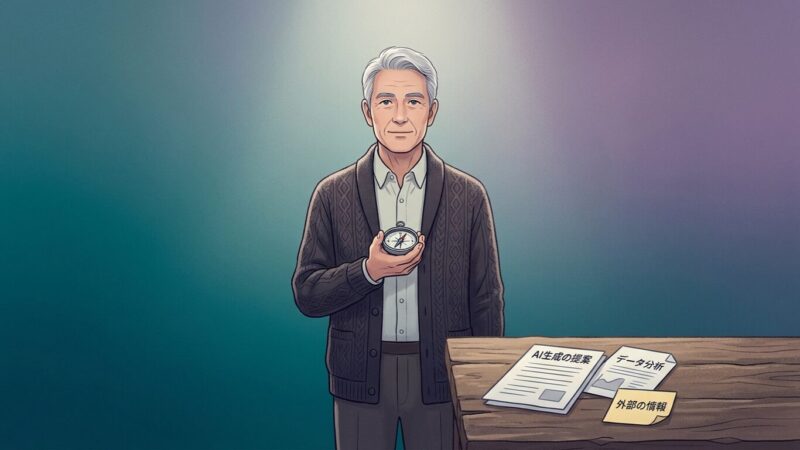 AIは材料のひとつ。羅針盤は自分の価値観だ