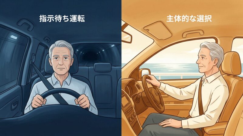 ナビは道具。どこへ向かうかは自分が決める