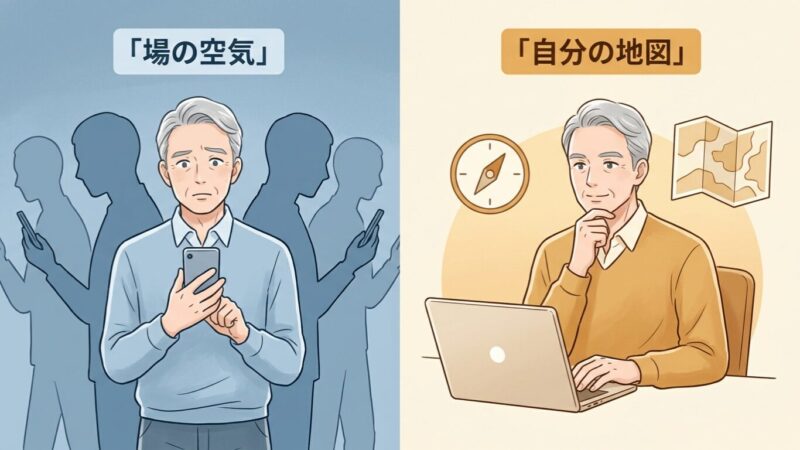 判断の基準が「外」にあるか、「内」にあるか
