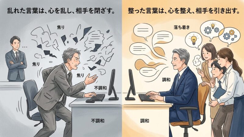 言葉を整えると、相手の思考も引き出される
