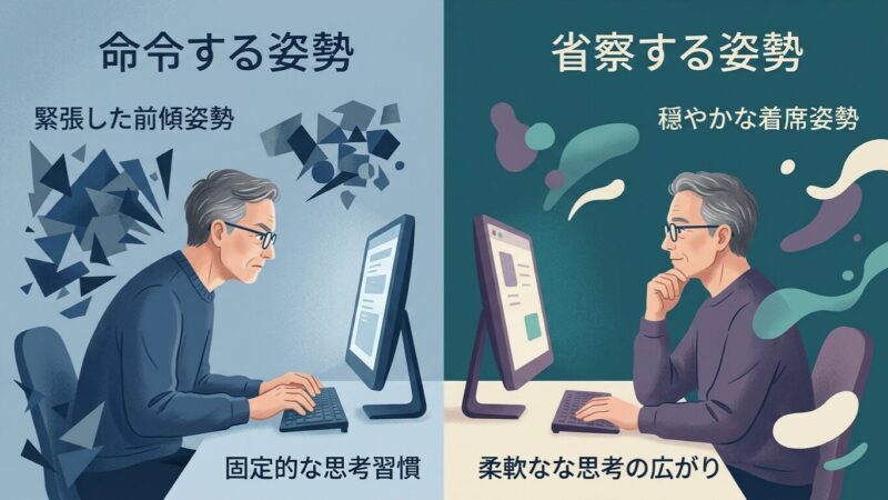 AIへの接し方が、自分の思考の癖をつくっていく