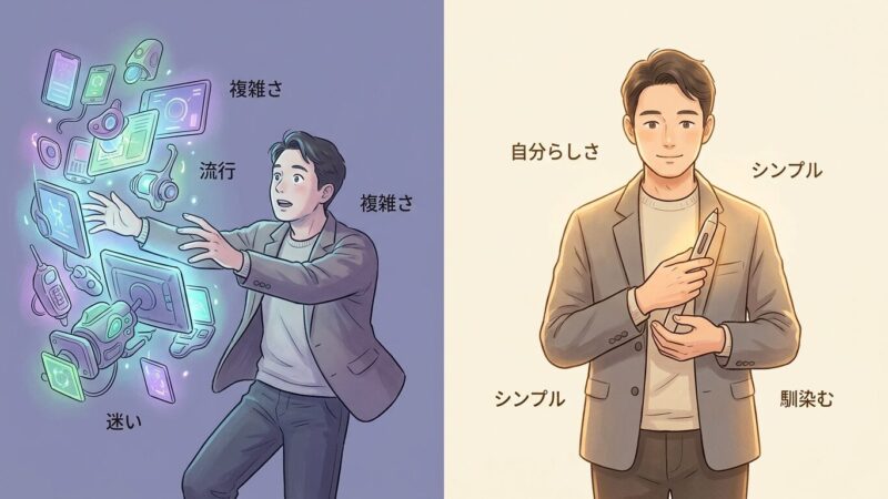 最新より、自分に馴染むかどうかで選ぶ