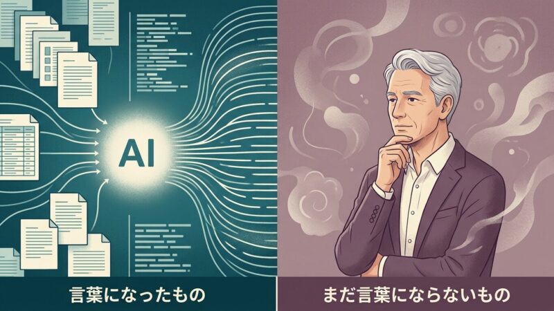 言葉にならないものは、渡しようがない