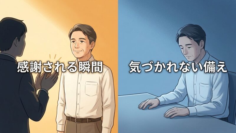 光の当たる場所と、当たらない場所