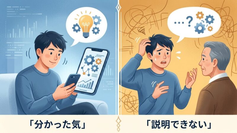 理解した気になっても、言葉にできるとは限らない