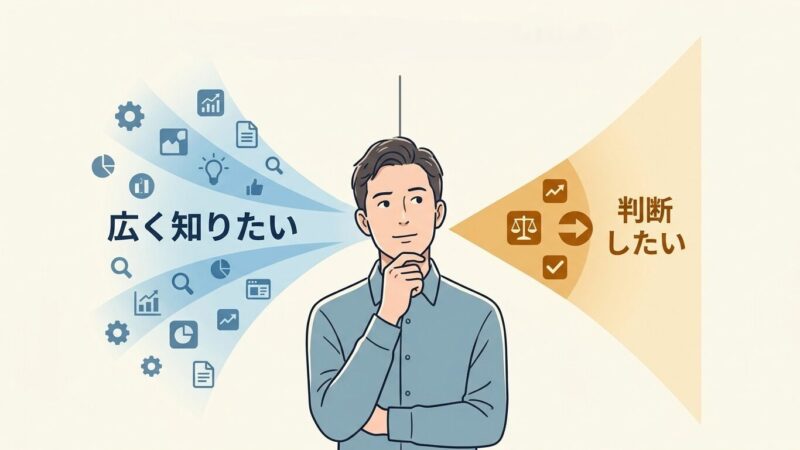 問い方が変われば、必要な答えも変わる