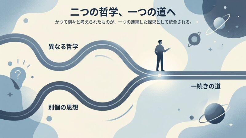 2本の線が、1本につながる瞬間