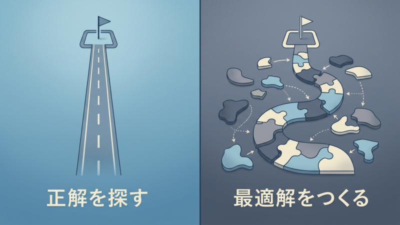 正解を探す道と、つくる道