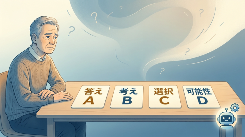 選べない理由は、選択肢の多さ
